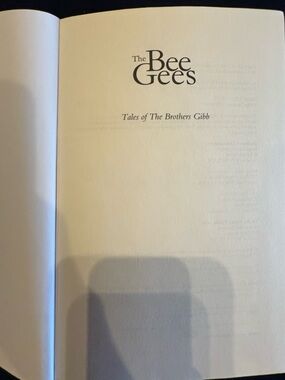 The Bee Gees 'Tales of the Brothers Gibb' Hardcover Book - Cream Pages